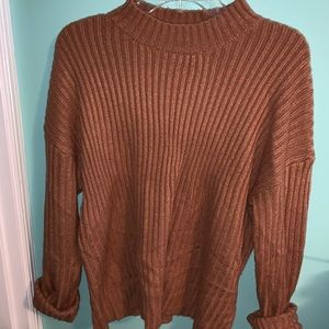 Never worn coral/salmon turtle neck sweater